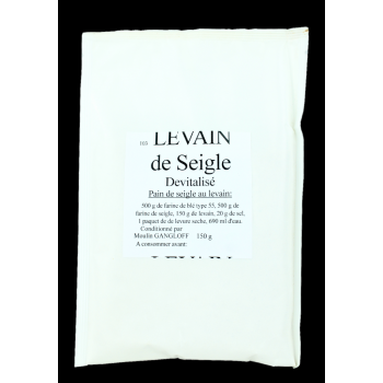 Levain de seigle dévitalisé